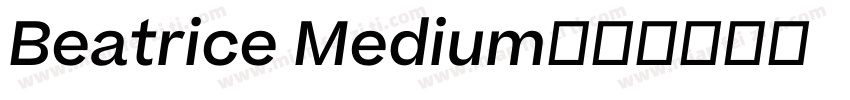 Beatrice Medium字体转换